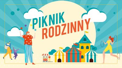 Grafika promująca Piknik Rodzinny na osiedlu Zalesie